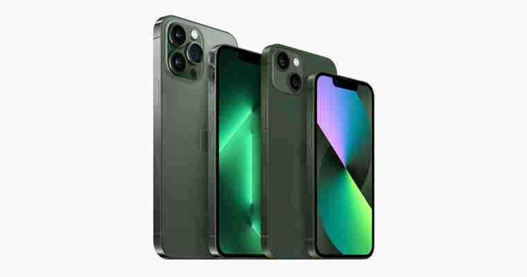 Apple เปิดตัวสีใหม่ในโทนเขียวสวยสะดุดตาสำหรับกลุ่มผลิตภัณฑ์ iPhone 13